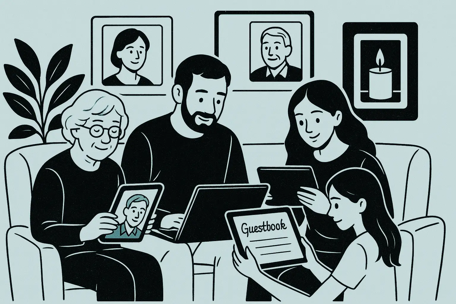 Family honoring loved one