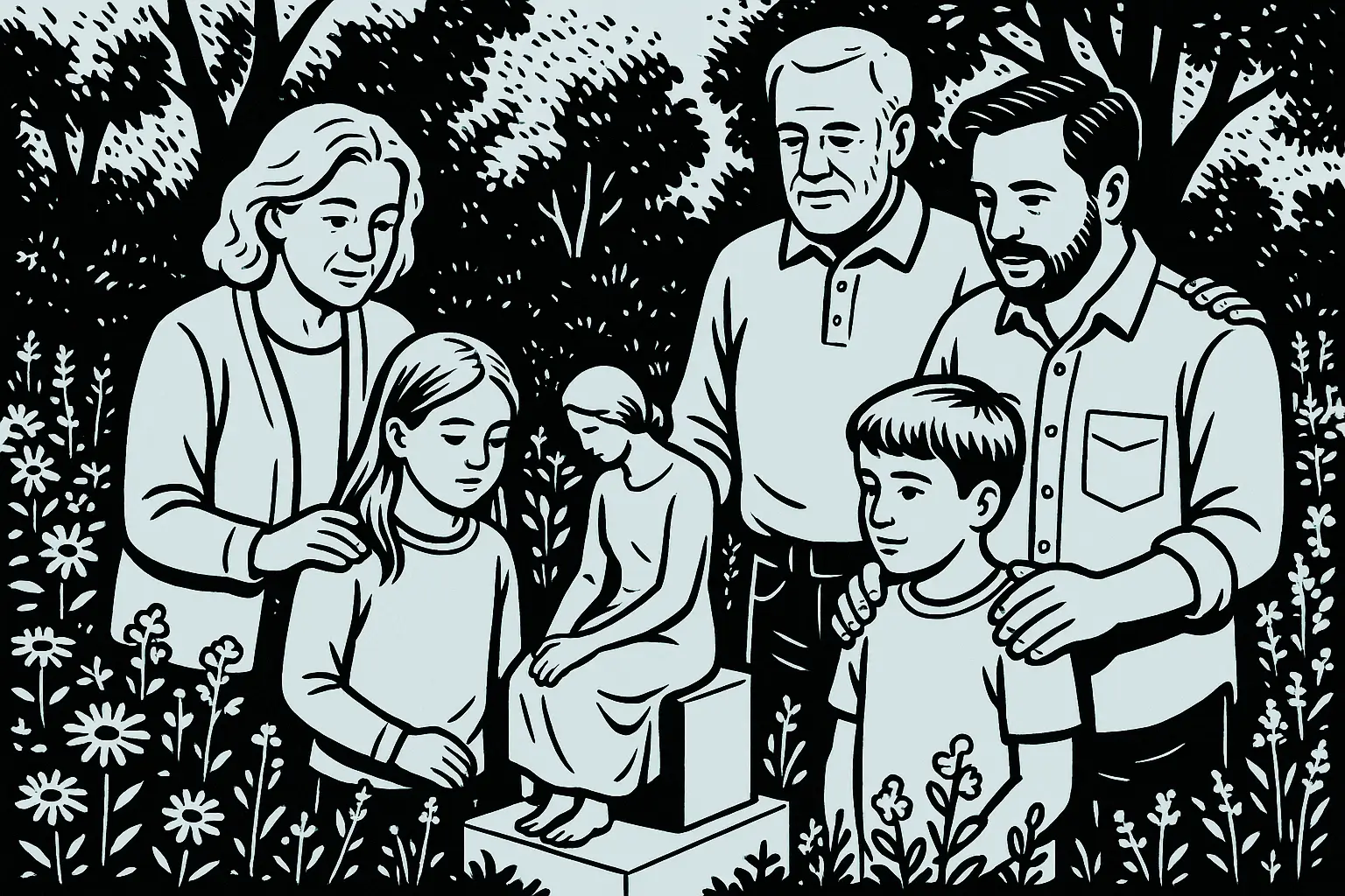 Planting a memorial garden